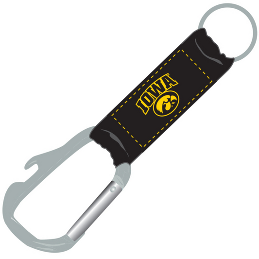 Iowa Hawkeyes Keychain Carabiner Logo - PSGLS0262166