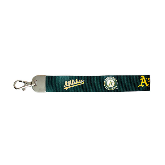 Oakland A's Lanyard Wristlet Green - zheng0233416