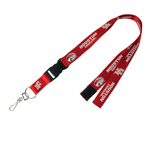 Houston Cougars Lanyard Team Red V Legacy - ZHENG0235444