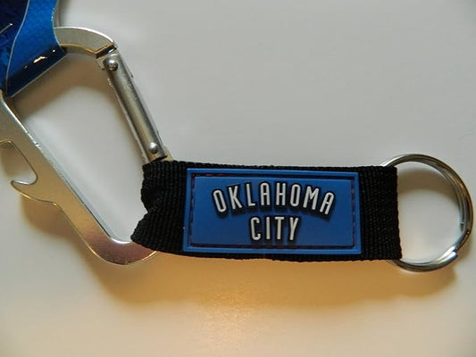 Oklahoma City Thunder Keychain Carabiner Wordmark - ZHENG0241419